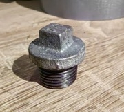 Korek żeliwny ocynkowany ocynk zaślepka 1'/2