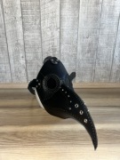 Nowa maska z naturalnej skóry „Doktor Plaga”– ręczne rzemiosło, unisex