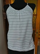 Biała bluzka ze srebrną nitką top