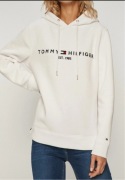 Bluza Tommy Hilfiger L lub M – biel, klasyka i styl - stan perfekcyjny