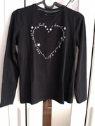 Czarna bluzka z długim rękawem 152