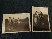 2 stare zdjęcia fotografia stary motorower i rower