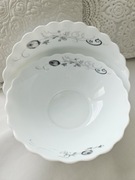 Komplet dużych misek ceramicznych duże salaterki z ceramiki kwiaty