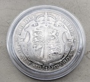 Wielka Brytania 1/2 Korony 1920 r Jerzy V srebro