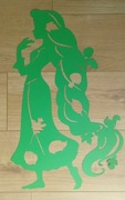 Pani Jesień dekoracja z brystolu 60 cm 
