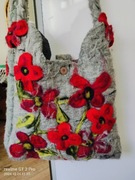 Torebka na ramię z filcu