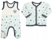 WYPRAWKA bawełna koszulka śpiochy KOTWICA 50 NINI