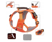 Pomarańczowe szelki dla psa Duomm r. XS odblaski