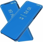 Etui FTRONGRT OnePlus 10T, lustrzana klapka, auto on/off, niebieskie