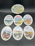 83. Rörstrand dekoracyjne płytki ścienne, ceramiczne kafle vintage Szwecja