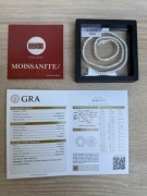 Naszyjnik tenisowy z moissanitami moissanite tennis necklace 16” 3 mm 40 cm