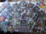 Karty piłkarskie JUVENTUS F.C. Mega super zestaw 121 kart Bez powtórek.