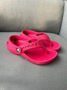 Crocs różowe sandały japonki dziecięce na lato plażę basen rozmiar 26-27