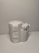 Pojemnik organizer na waciki i patyczki do uszu płatki kosmetyczne 