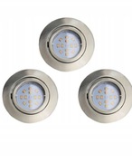 STYLOWY ZESTAW OCZEK LED – NOWOCZESNY NICKEL 