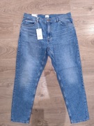 Spodnie jeansy MUSTANG Brooks Relaxed Slim dżins wysoki stan męskie 34/32
