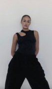 MUUV Larme czarny asymetryczny top M