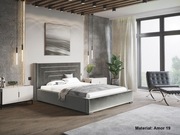 Łóżko tapicerowane AGNES 140x200 160x200 180x200 stelaż pojemnik kolor