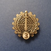 ODZNAKA KLASOWY SPECJALISTA WOJSKOWY 3 PORCELANKA