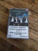 Kaseta Carreras Domingo Pavarotti In Concert Mehta