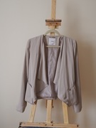 marynarka elegancka beżowa żakiet blazer Pull&Bear