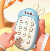 TELEFON SMARTFON INTERAKTYWNY DYKTAFON MELODIE DŹWIĘKI ZABAWKA Królik