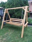 Huśtawka Drewniana Ogrodowa Nowa