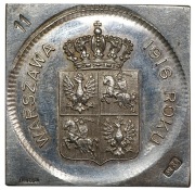 Medal 125. rocznica uchwalenia Konstytucji 3 Maja 1916 KLIPA SREBRO GCN MS3