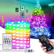 TAŚMA LED SMART NEON RGBIC Bluetooth 10M IP65 USB LAMPKI CHOINKOWE OZDOBY