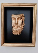 Odlew rzeźba w ramce kolor złoty 