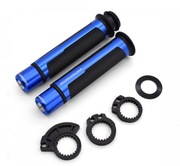 NIEBIESKIE MANETKI GRIPY BARRACUDA WRAZ Z CIĘŻARKAMI R1 YAMAHA R6 CBR HONDA