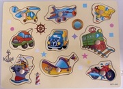 Puzzle Układanka drewniana Transport Icom Polska