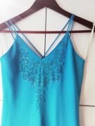 suknia wieczorowa 34 XS Veronica USA odkryte plecy sukienka