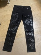 Spodnie drill w gwiazdy