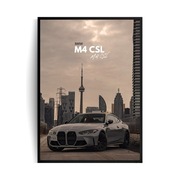 Plakat w ramie A3 BMW M4 CSL 30x40