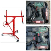 Podnosnik do płyt kartonowo gipsowych + wkrętarki 