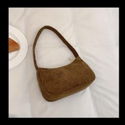 Torebka bagietka sztruks brązowa Kordek vintage Y2K Retro Modna