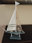 statek drewniany ozdoba