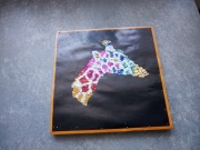 Obrazek Cekinowy Żyrafa 