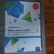 Matematyka Karty pracy ucznia klasa 2 zakres podstawowy liceum technikum 
