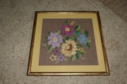 Obraz Haft krzyżykowy - Kwiaty 