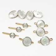 spinki do fraka gold 14K brylanty faberge złoto585