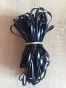 KABEL PRZEWÓD ETHERNET CAT 6 RJ45 Płaski LAN ok19 M CZARNY (53)