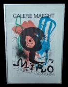 Oryginał 1972/1973 litografia/plakat Joan Miró, Galerie Maeght