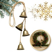 Metalowe Dzwonki Świąteczna dekoracja duże 40 cm Boże Narodzenie 