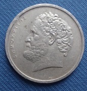 Moneta Grecja 10 drachm 1976