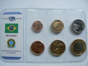 Blister zestaw monet Brazylia