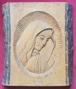 Płaskorzeźba Madonny bardzo stara Antyk