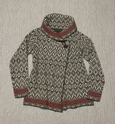 Tahari norweski sweter kardigan wełna