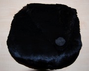 Zabytkowa futrzana mufka dziecka stara garderoba